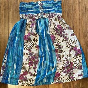 Fire Los Angeles Strapless Dress - Large